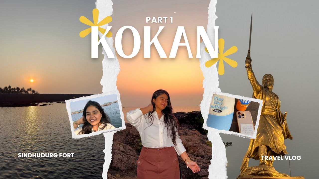 My first travel vlog , A road trip to Kokan Malvan !! 🐚🌊🩵 