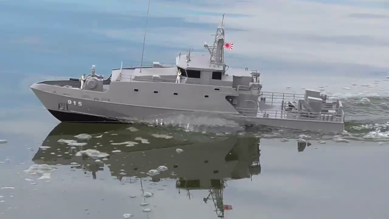 1/38 super-Guardian class patrol boat in the 4th trial run