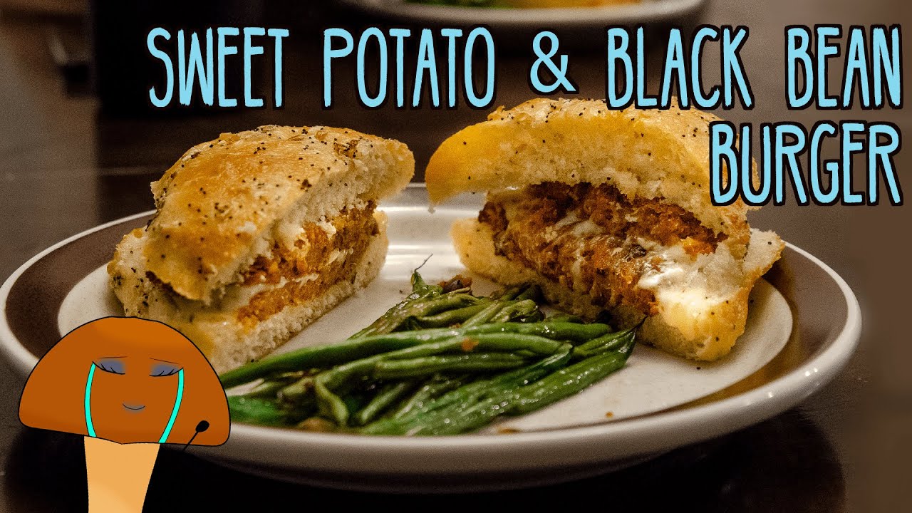 Sweet Potato and Black Bean Burger || Tamago and Friends