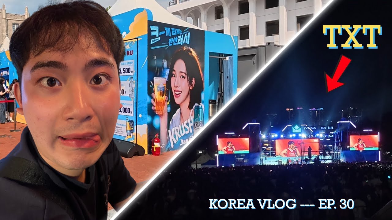 TXT приехали в Корейский университет! 🇰🇷 tuktuk noodle thai, amy arrived, & pc cafe