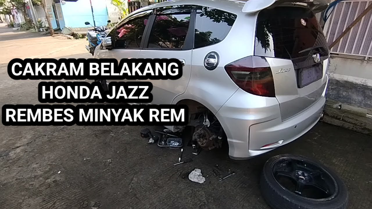 Perbaikan cakram belakang HONDA jazz rembes minyak rem