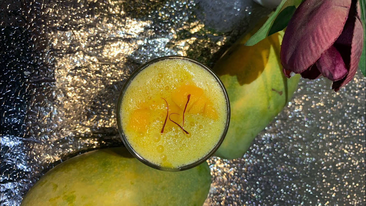 Kesar Mango drink | mango juice recipe |mango milkshake recipe |Restaurant style Mango shake recipe