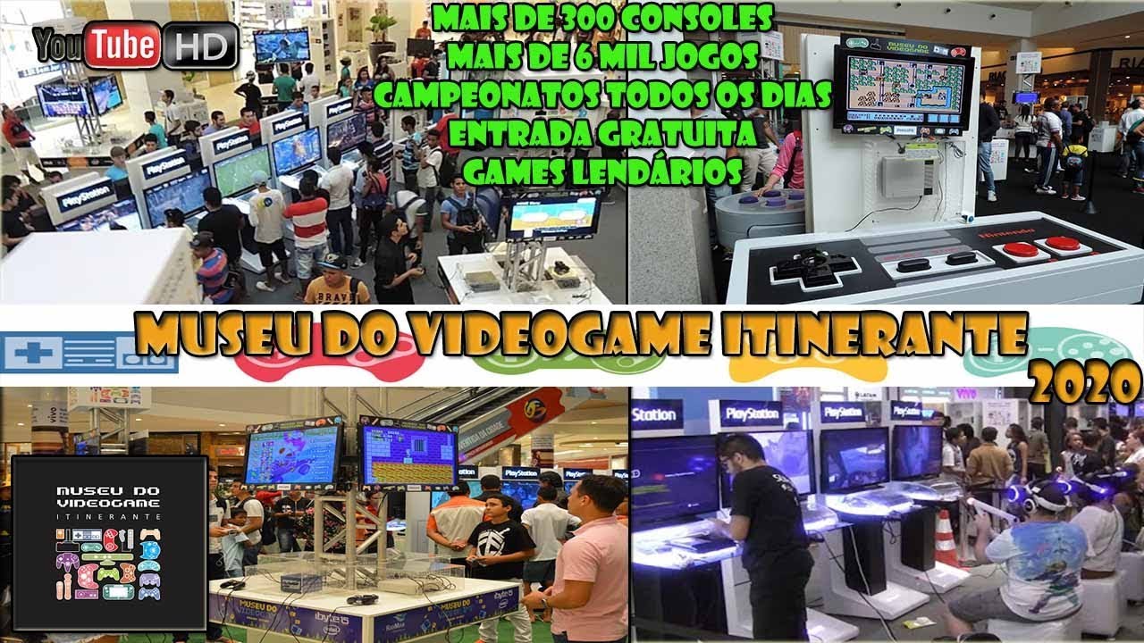 MUSEU DO VIDEOGAME ITINERANTE 2020 - MAIS DE 300 CONSOLES, 6 MIL JOGOS E TUDO DE GRA&Ccedil;A