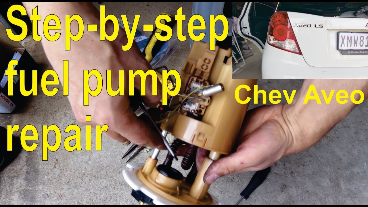 How to fix a fuel (petrol) pump in a Chev Aveo - detailed