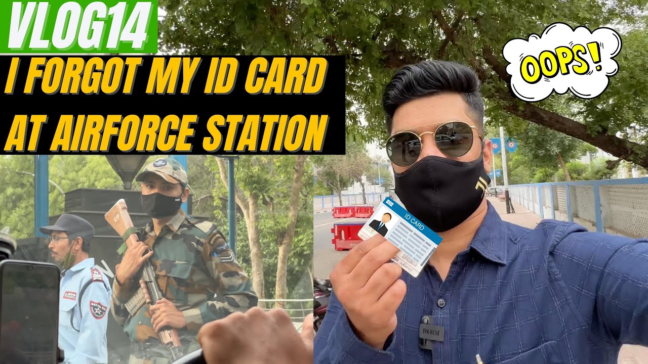 Opps I forgot my ID card at Airforce Station New Delhi I Squawk Rahulraj