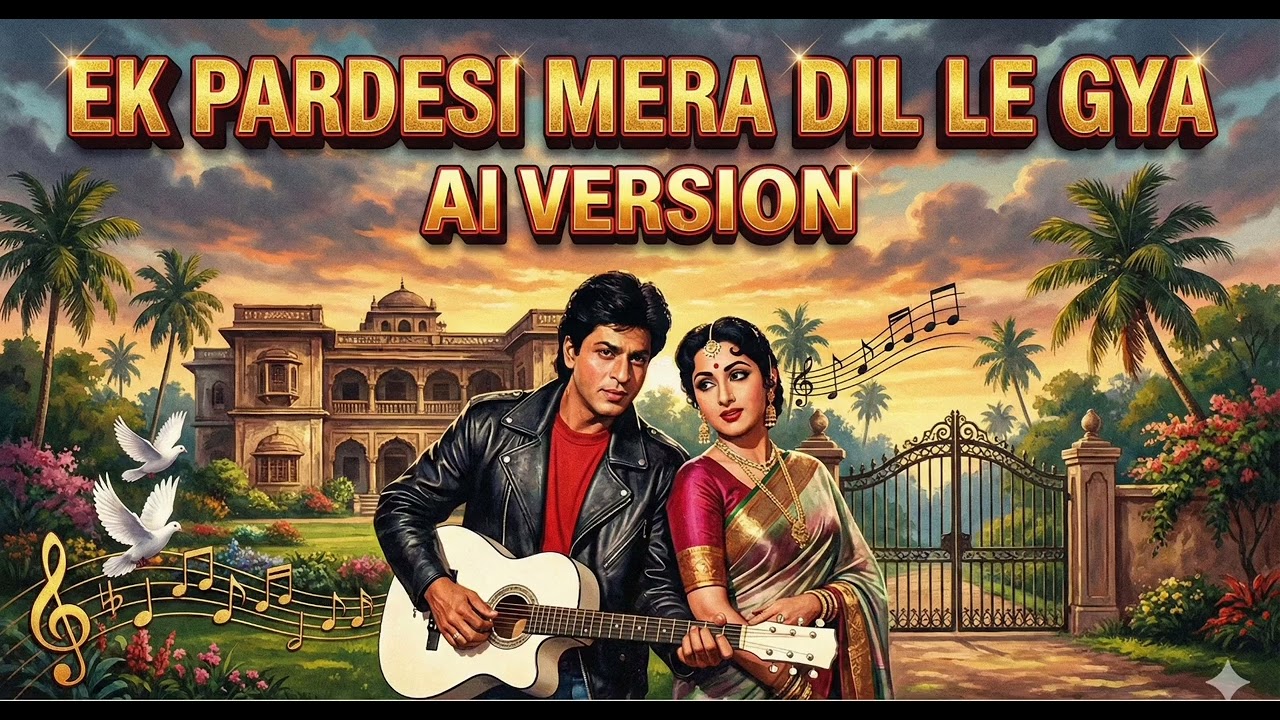 Ek Pardesi Mera Dil Le Gaya (AI Version) Madhubala, Bharat Bhushan | Phagun