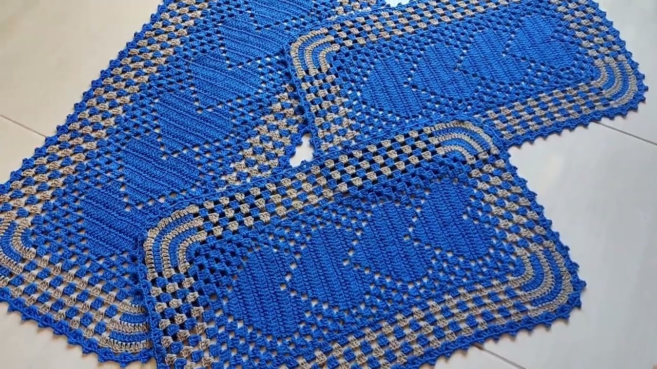 💙 JOGO DE COZINHA coração PERFEITO FEITO COM 1 KG DE BARBANTE