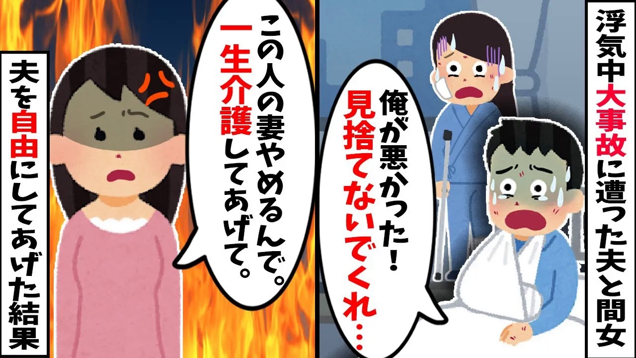 【スカッと】「俺はエリートなんだから家事は全部やれよ！」→病室で号泣「イッチ！悪かった！見捨てないでくれぇぇ！」結果..