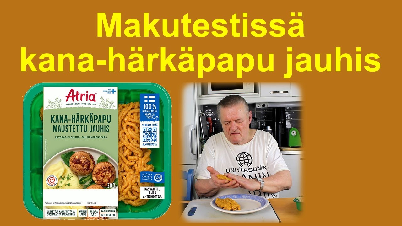 Makutestissä kana härkäpapu jauhis