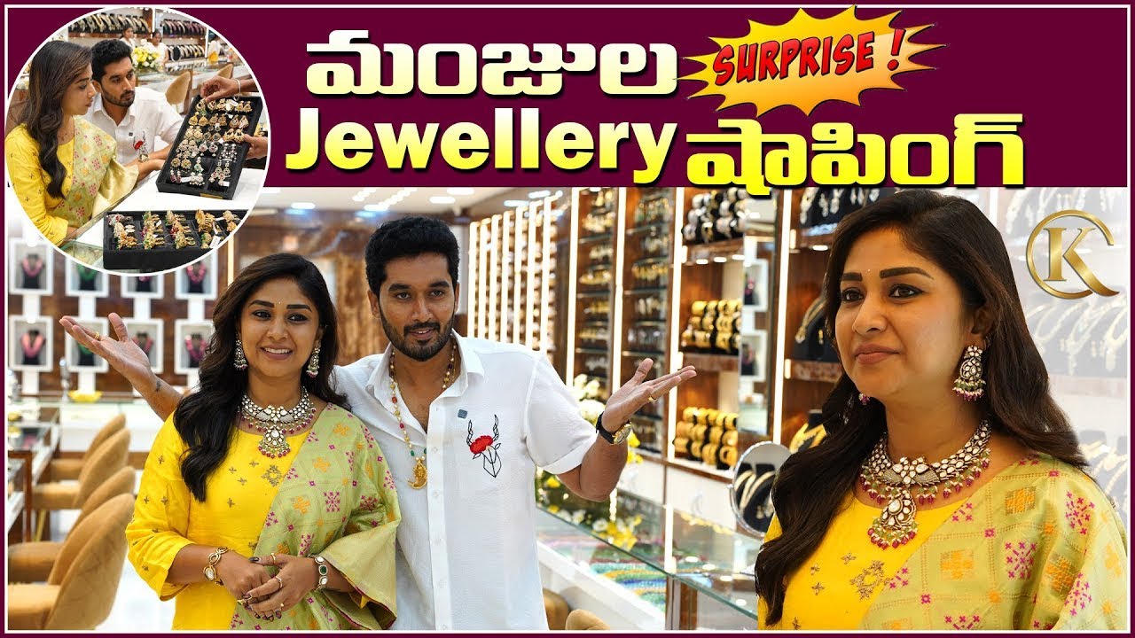 Actress Manjula Nirupam Jewellery Shopping at Kanish Silver Jewellery