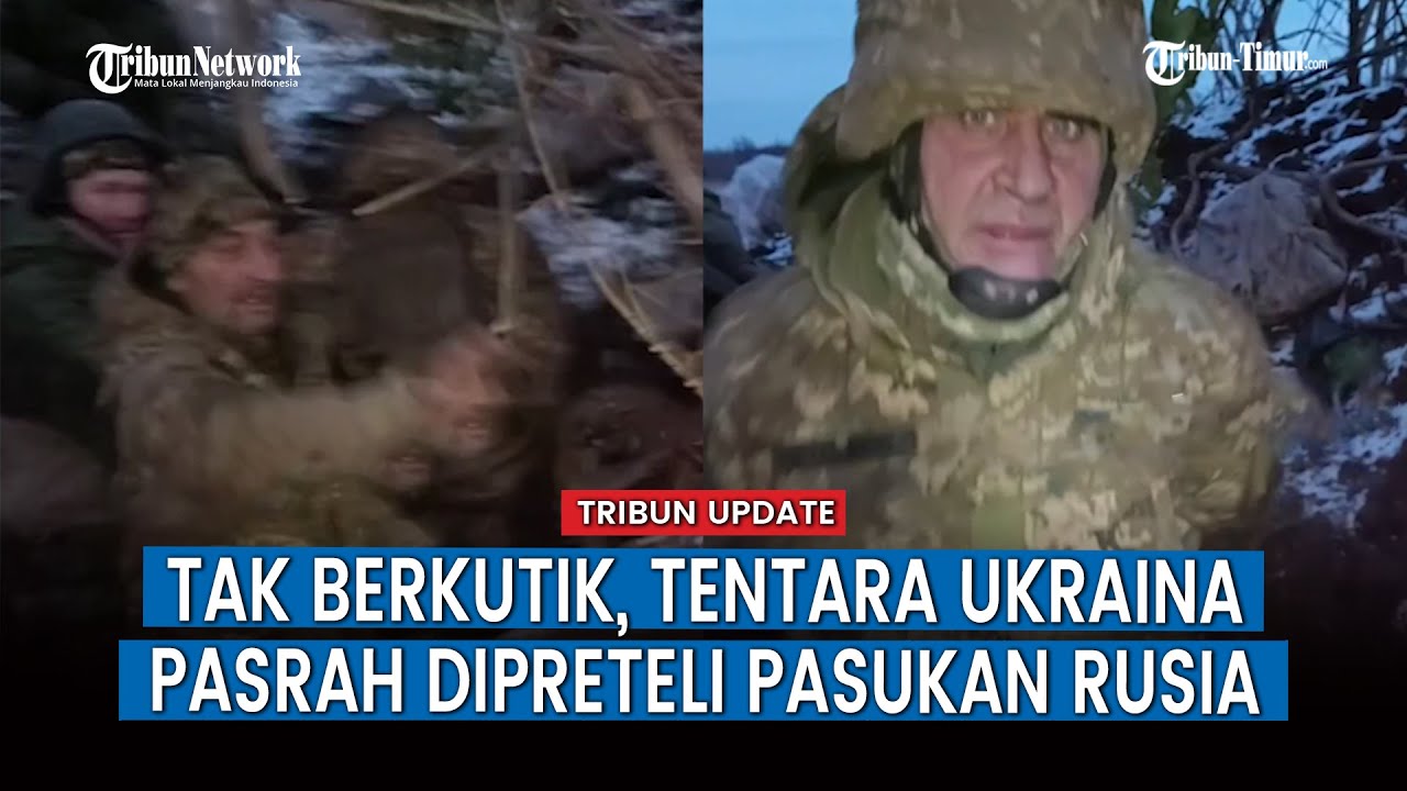 Ekspresi Pasrah Tentara Ukraina, Saat Disergap Militer Rusia di Kleshcheevka