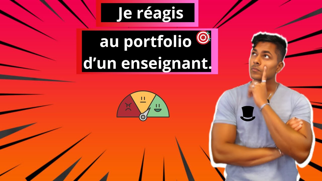 [Épisode 31] Je réagis au portfolio d'un enseignant.