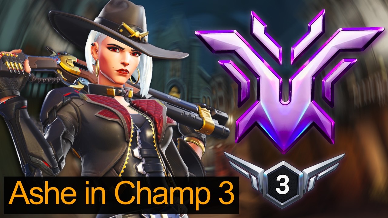 Как выглядит игра за Эш в лобби Чемпиона 3... | Overwatch