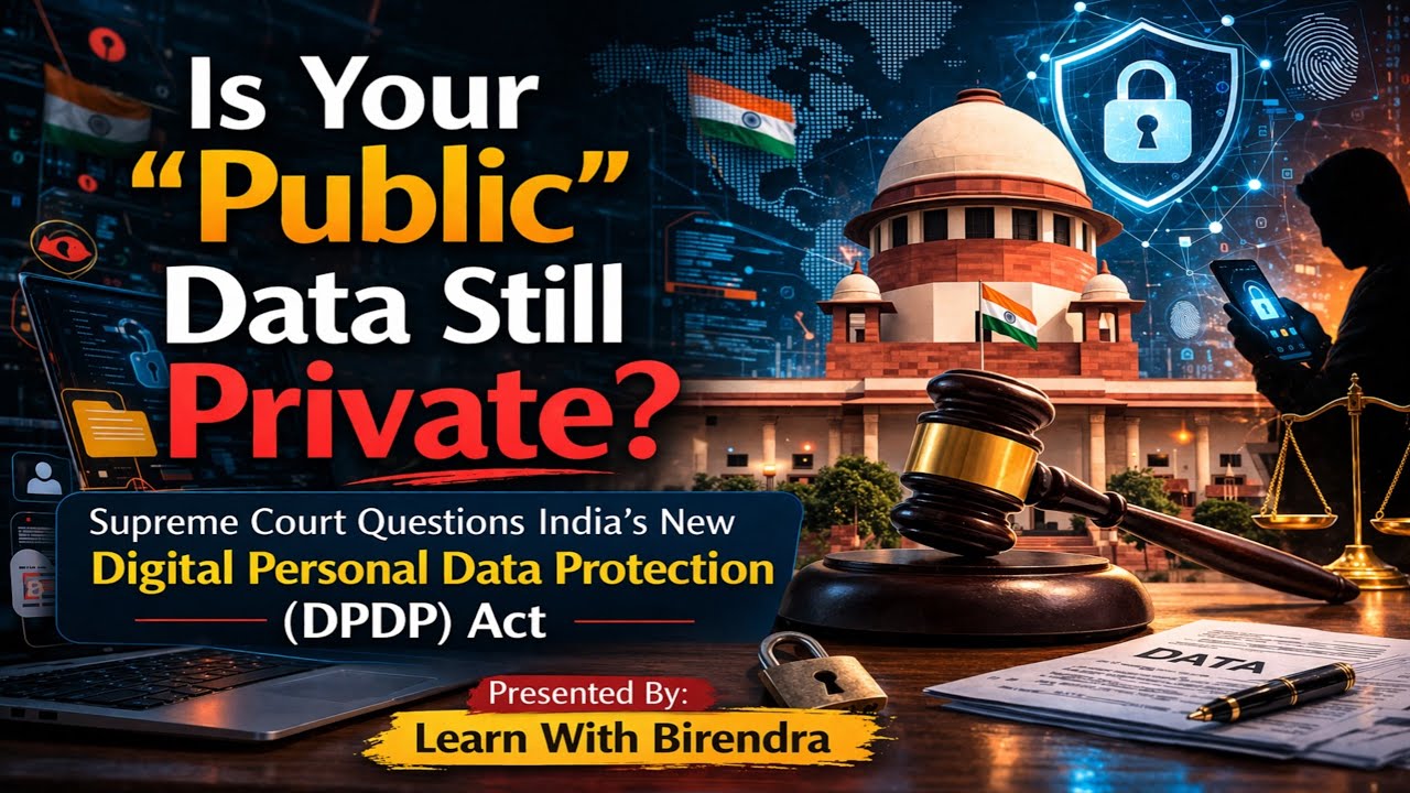 Supreme Court Questions DPDP Act 2023 | Is Your Public Data Really Private?
