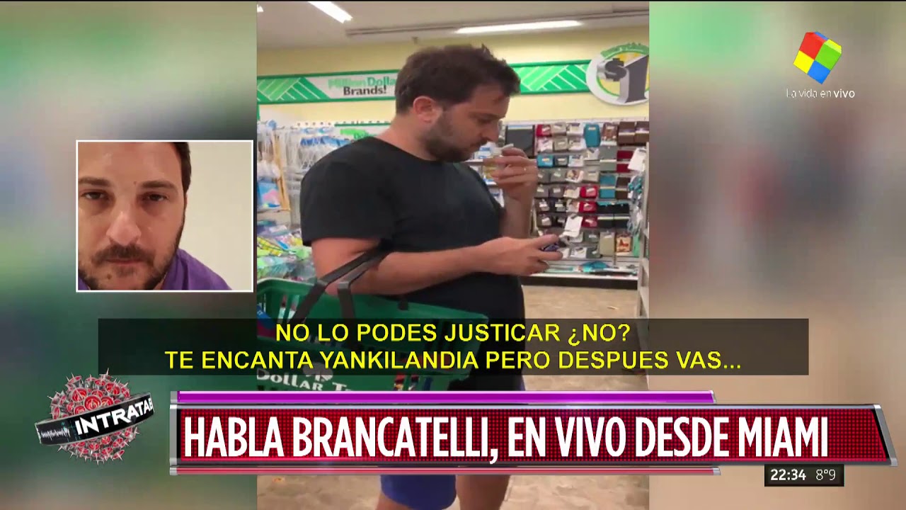Así fue increpado Diego Brancatelli en Miami