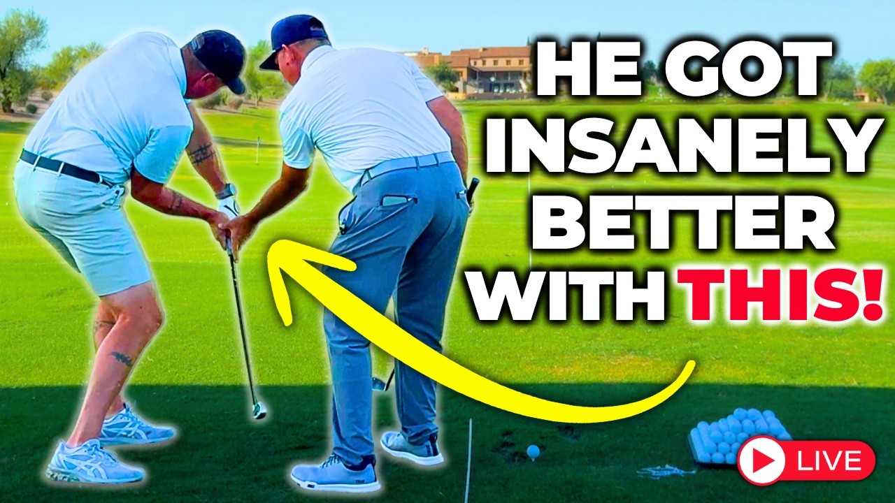 One Of The Best Ball Striking Improvements I've EVER Seen! (LIVE Golf Lesson)