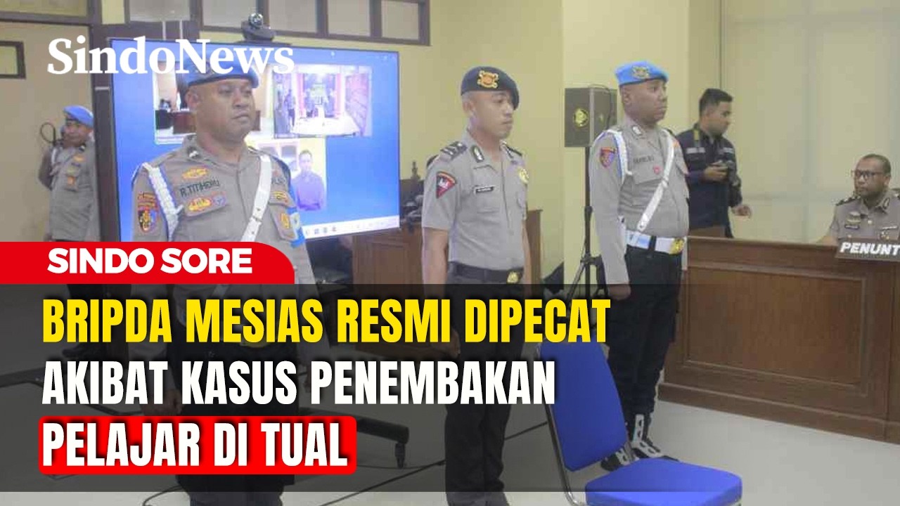 Bripda Mesias Resmi Dipecat Akibat Kasus Penembakan Pelajar di Tual | Sindo Siang | 26/02