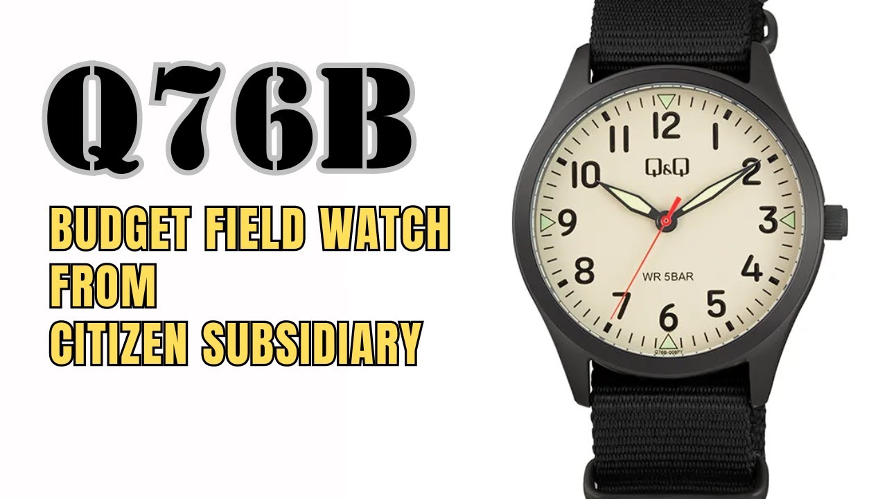 Budget Field Watch from Citizen's Q&Q - Q76B 39mm Quartz