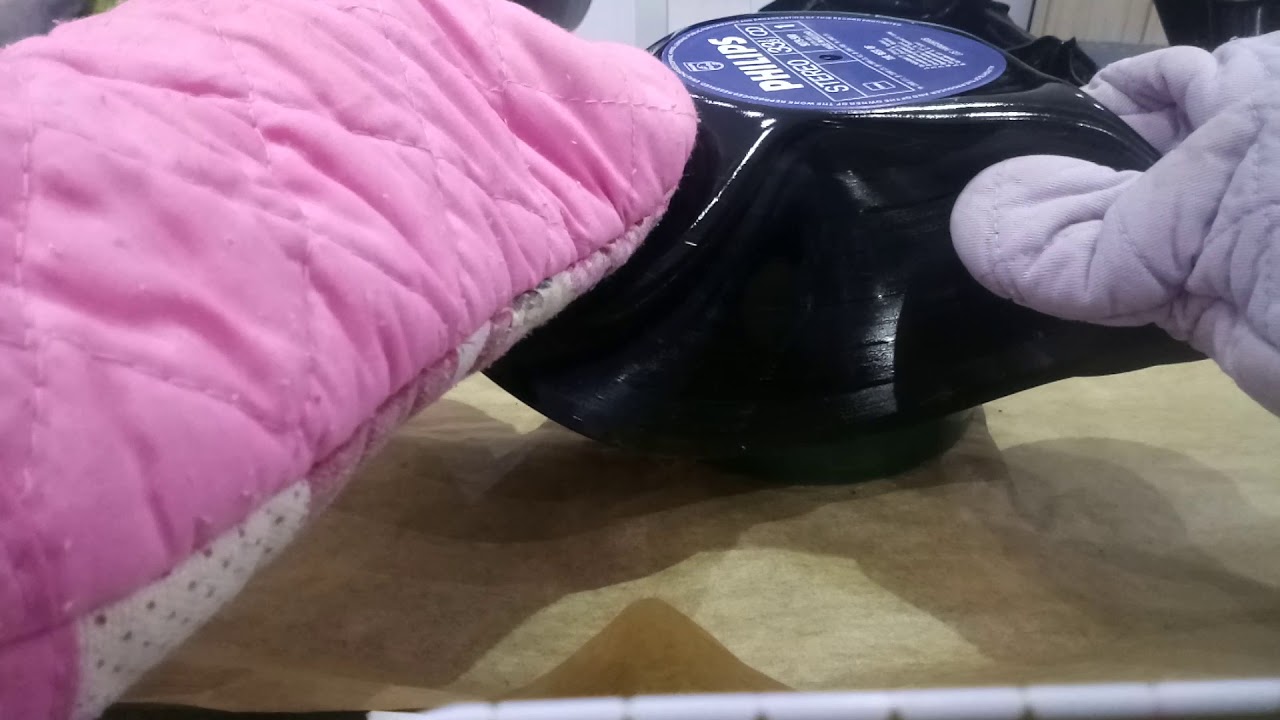 Schallplatten DIY Sch&uuml;sseln aus Schallplatten