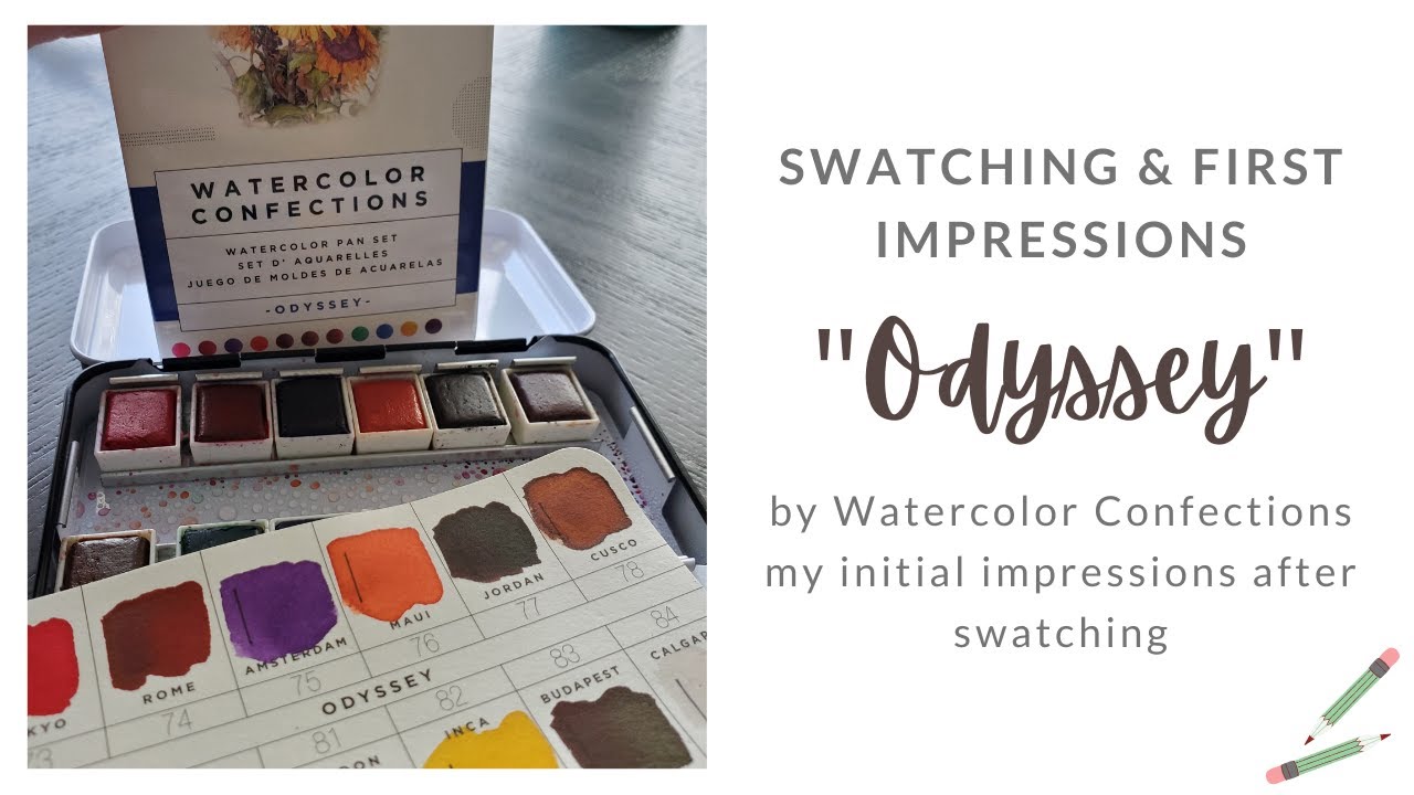 Odyssey by Watercolor Confections | Swatching and First Impressions Happy Mail