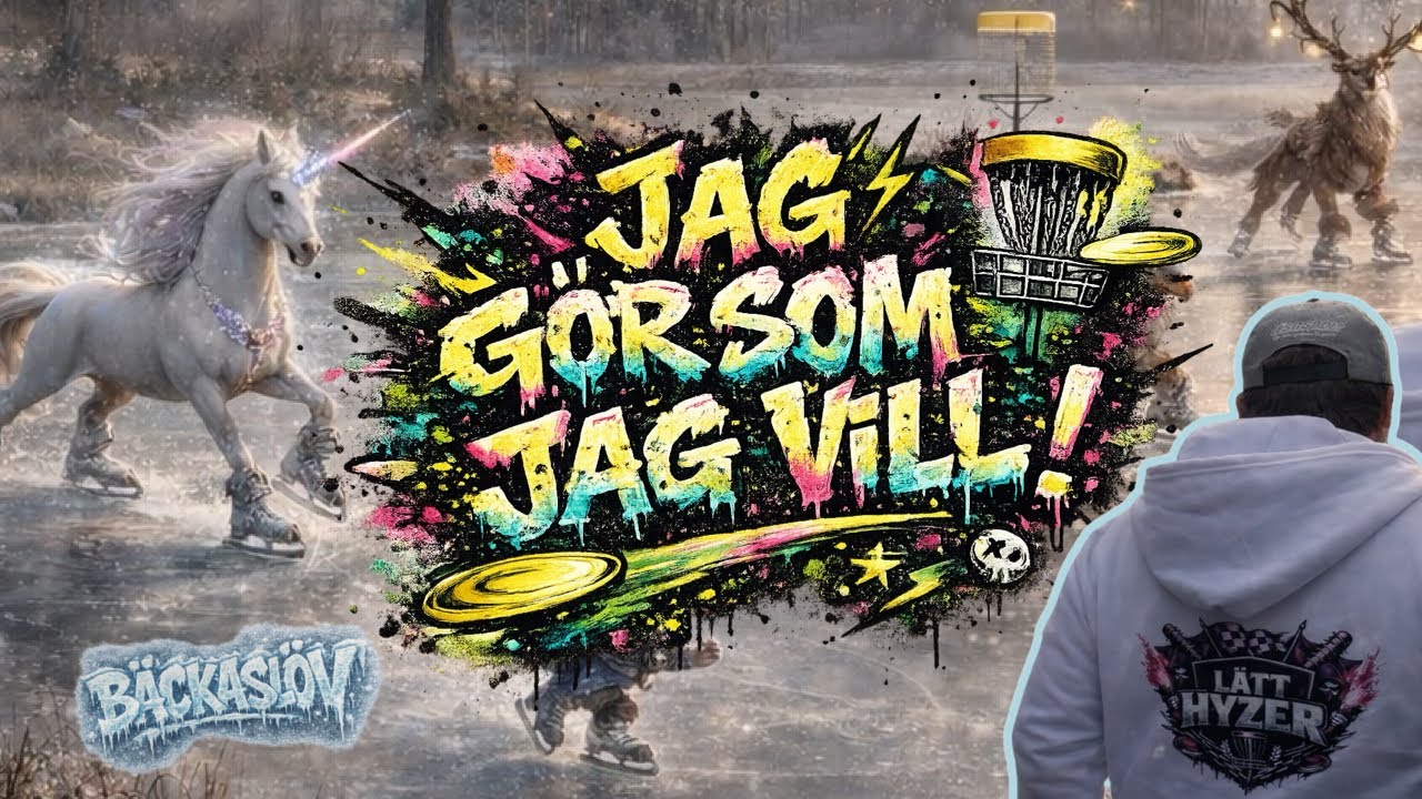 Egen layout i Växjö. Sista 9. Discgolf