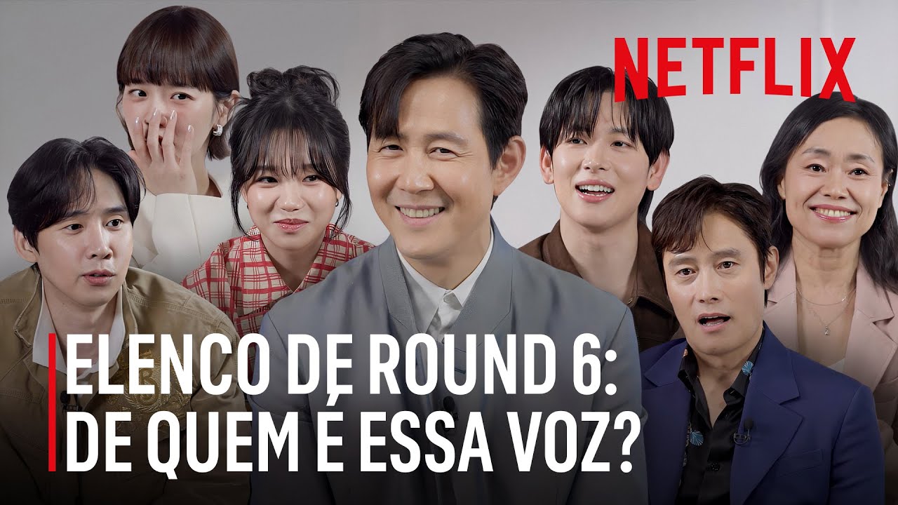 Elenco assiste a cenas dubladas em outras línguas | Round 6 | Netflix Brasil
