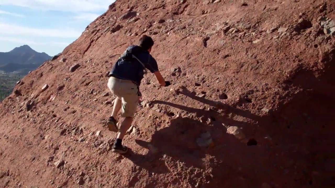 Hiking Camelback Mountain Arizona (Rockclimbing)
