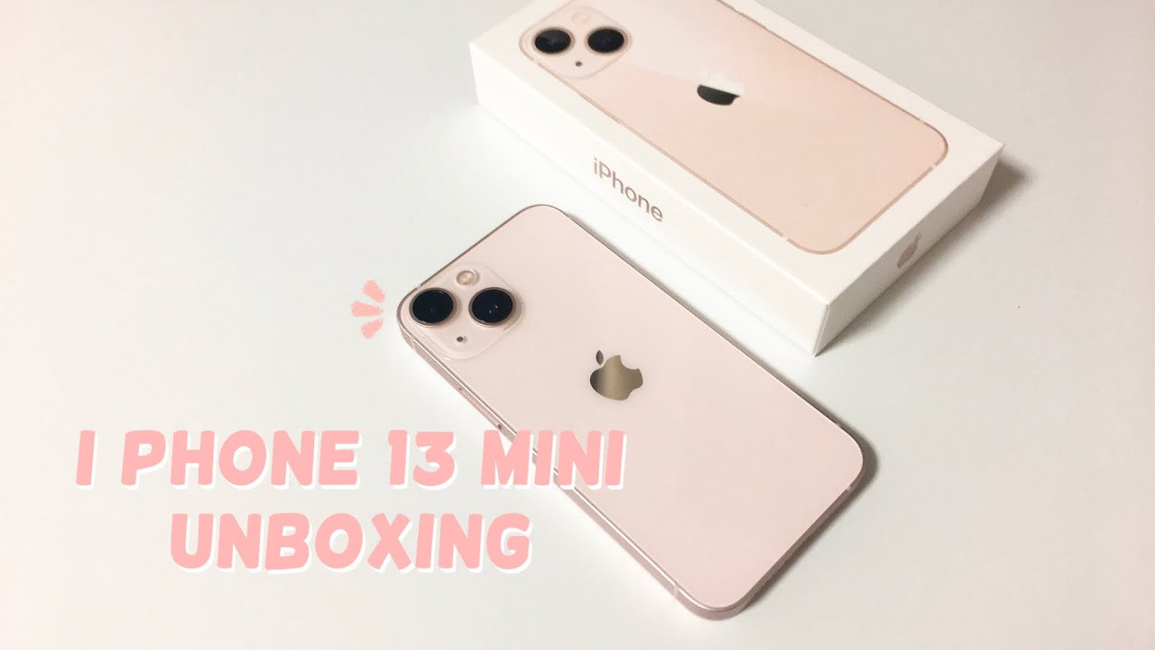 아이폰 13 미니 핑크 언박싱 | i Phone 13 mini Pink Unboxing | 드디어 6s에서  탈출 ٩( ᐛ )و