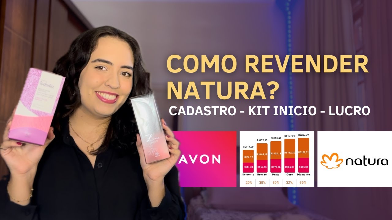COMO REVENDER NATURA E AVON - LUCRO - KIT INICIO - COMO FUNCIONA?