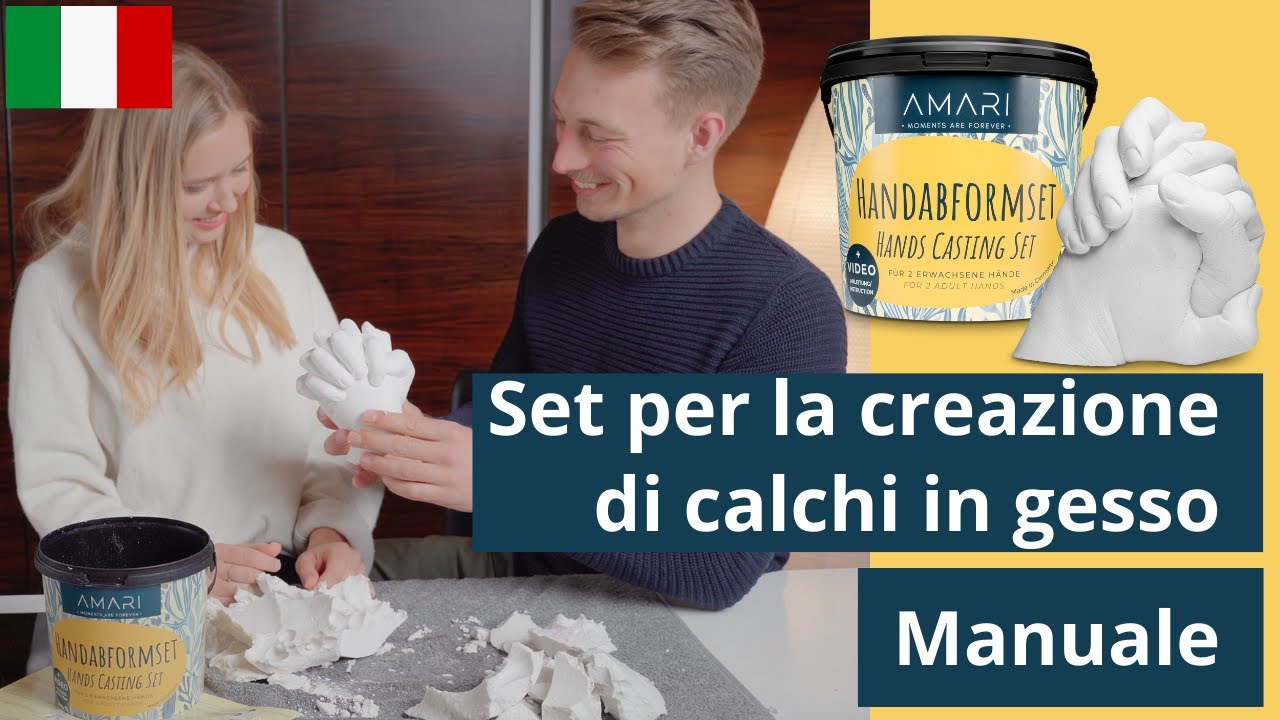 E cosi facile! Set per la creazione di calchi in gesso - alle coppie ♥️🤝