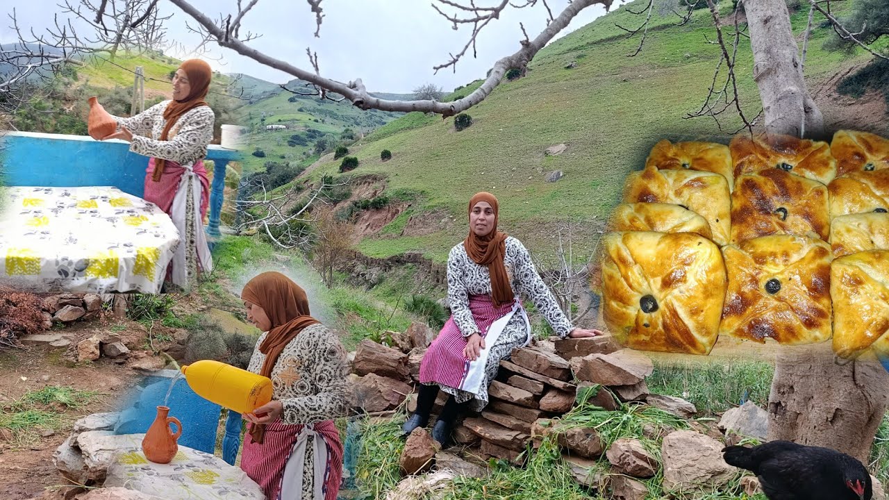 هادي هي حياة القرية واجوائها الطبيعية حياة المرأة القروية 😱