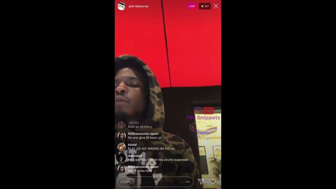 Pierre Bourne's Ig Live making Young Nudy - Mister (Instrumental) (remake)