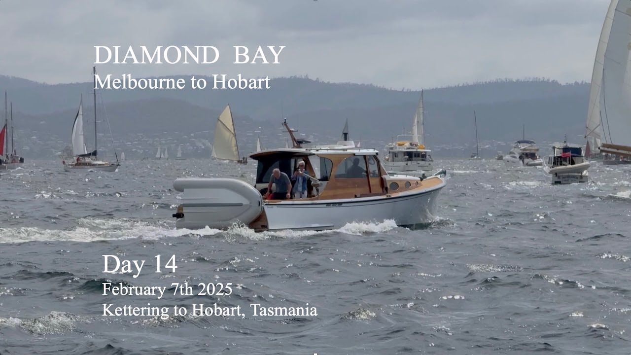 Day 14 Kettering to Hobart, Tasmania aboard Diamond Bay
