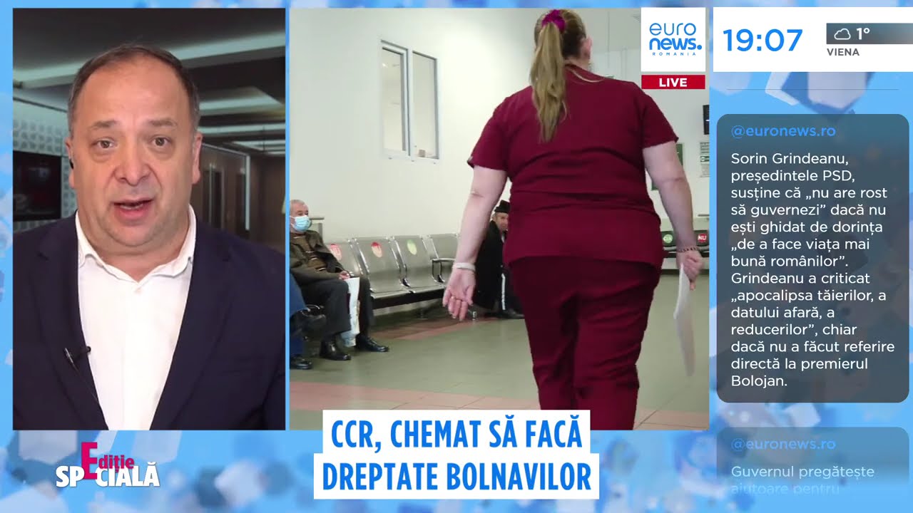 EDIȚIE SPECIALĂ Știrile Euronews - CCR, chemat să facă dreptate bolnavilor
