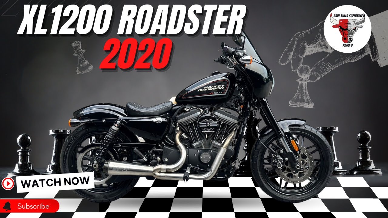 #รีวิวฮาร์เล่ย์ HD XL1200 ROADSTER รถปี2020 รถศูนย์ Richco Chiang Mai แต่ง Club Style🇺🇸⚡️