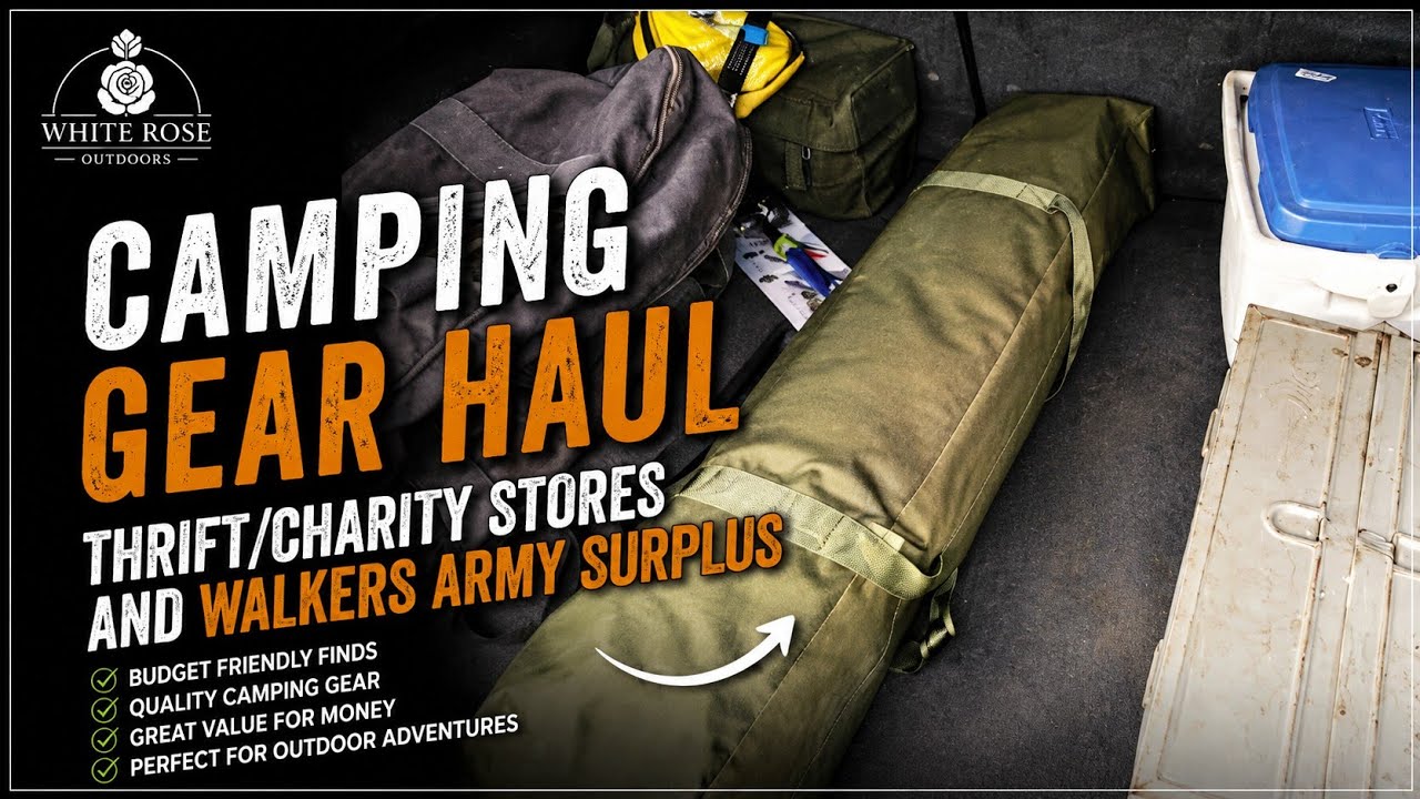 Camping gear haul - Thrift/Charity stores and Walkers Army Surplus