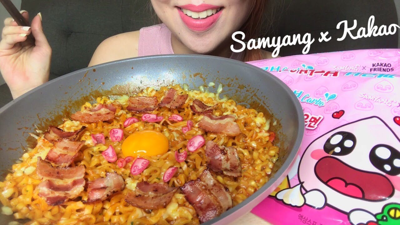 ASMR CARBO FIRE NOODLES (LIMITED EDITION) | COOKING + EATING SOUNDS (No Talking)