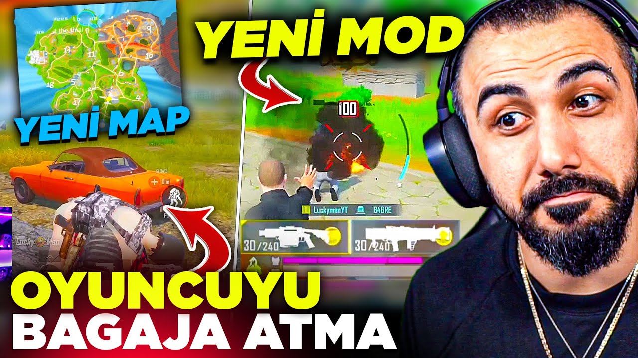 YENİ TEK ATAN ADUKET MODU, RAKİBİ BAGAJA ATMA VE YENİ HARİTA! EFSANE G&Uuml;NCELLEME!! | PUBG MOBILE