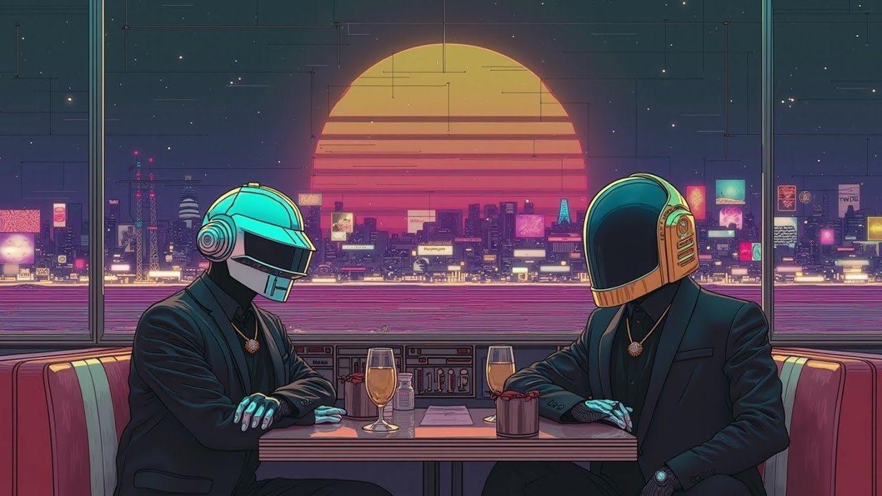 Атмосфера Daft Punk | Микс Night Drive Funk Wave ~ Ретро Чистый Электронный Synthwave Грув