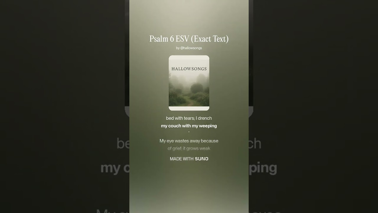 Psalm 6 Sung in Reverent Acoustic Folk Style | Singing the Psalms 