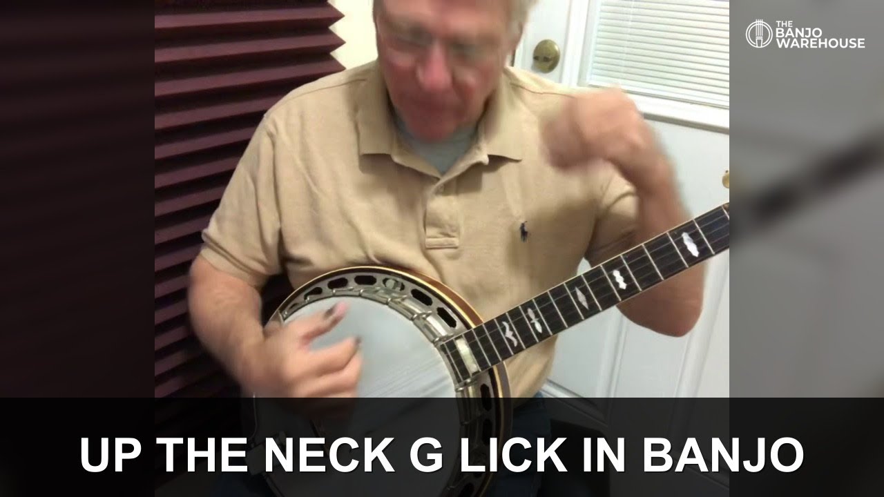 Using up the neck G lick in song