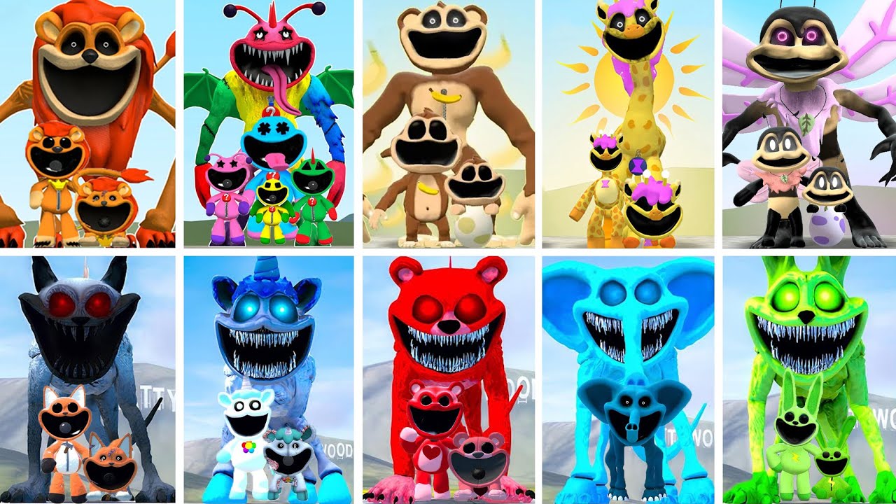 ALL CURSED SMILING CRITTERS VS ALL MECHATITAN FORGOTTEN - POPPY PLAYTIME CHAPTER 4 In Garry's Mod!