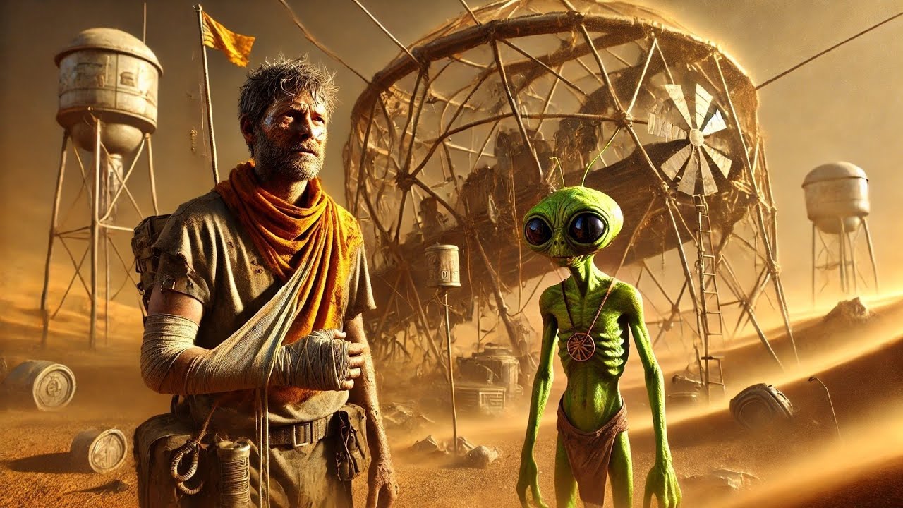 Alien Teacher Organized A Sandstorm Endurance. Human Designed A Wind-Resistant Shelter Overnight