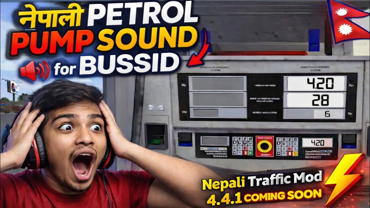 Nepali Petrol Pump Sound on BUSSID|Nepali Traffic Mod 4.4.1|Coming Soon|@Arisugaming2.0