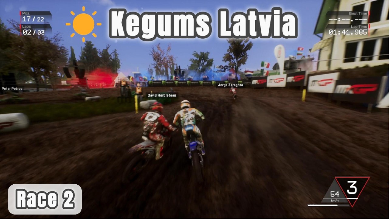 MXGP3 - The Official Motocross Videogame (career mode) Kegums Latvia Race (2/2)