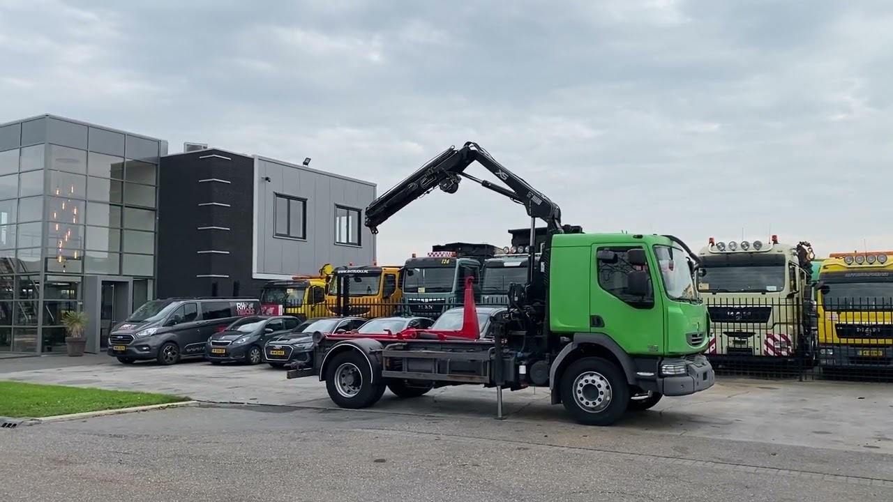 KRAANWAGEN RENAULT MIDLUM 220 + HIAB 088-2 + MULTILIFT 7 TON