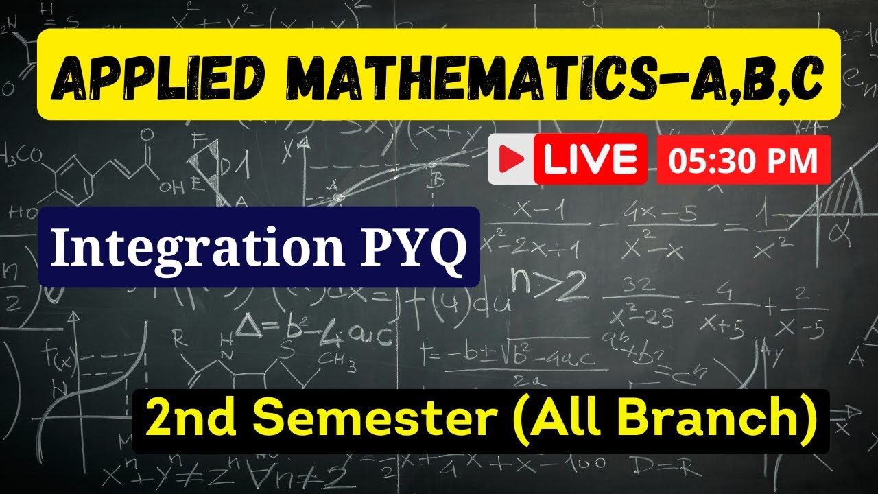 Integration PYQ || Applied Mathematics A,B,C || Polytechnic 2nd Semester (All Branch)