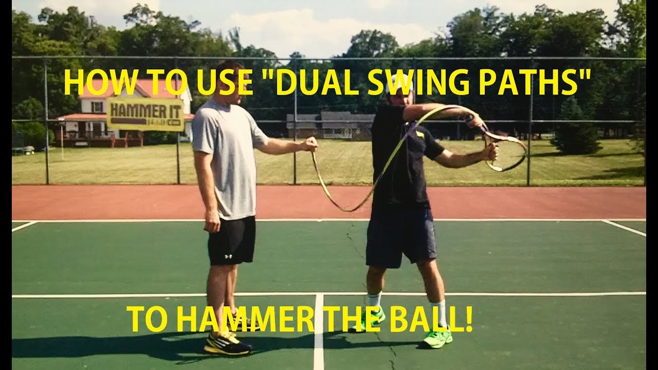 How to use Dual Tennis Swing Paths to Hammer the ball!