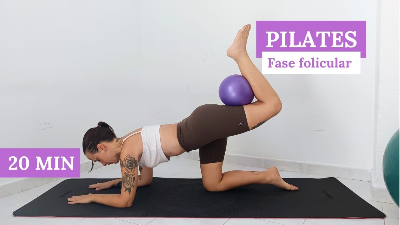 Pilates para tu Fase FOLICULAR o PREOVULATORIA | Rutina con PELOTA - 20 min