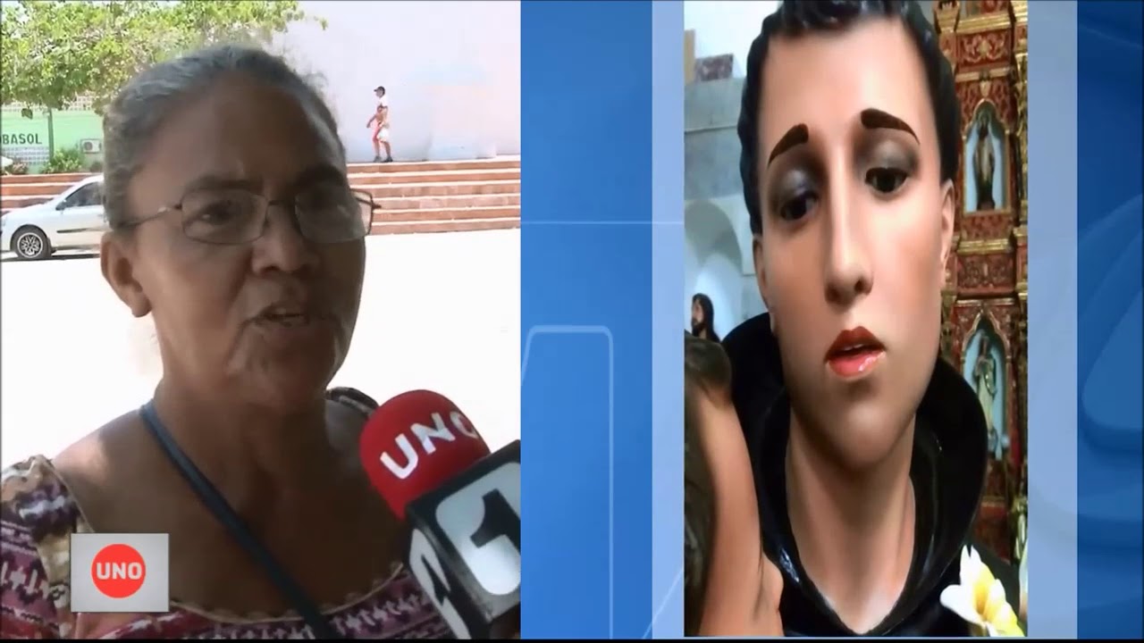 A San Antonio de Padua en vez de renovarle su rostro, lo maquillaron
